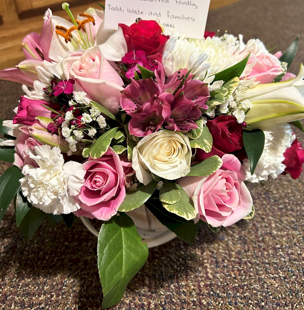 Flowers from Todd and Tami Jones, Wade and Gale Jones, and Families