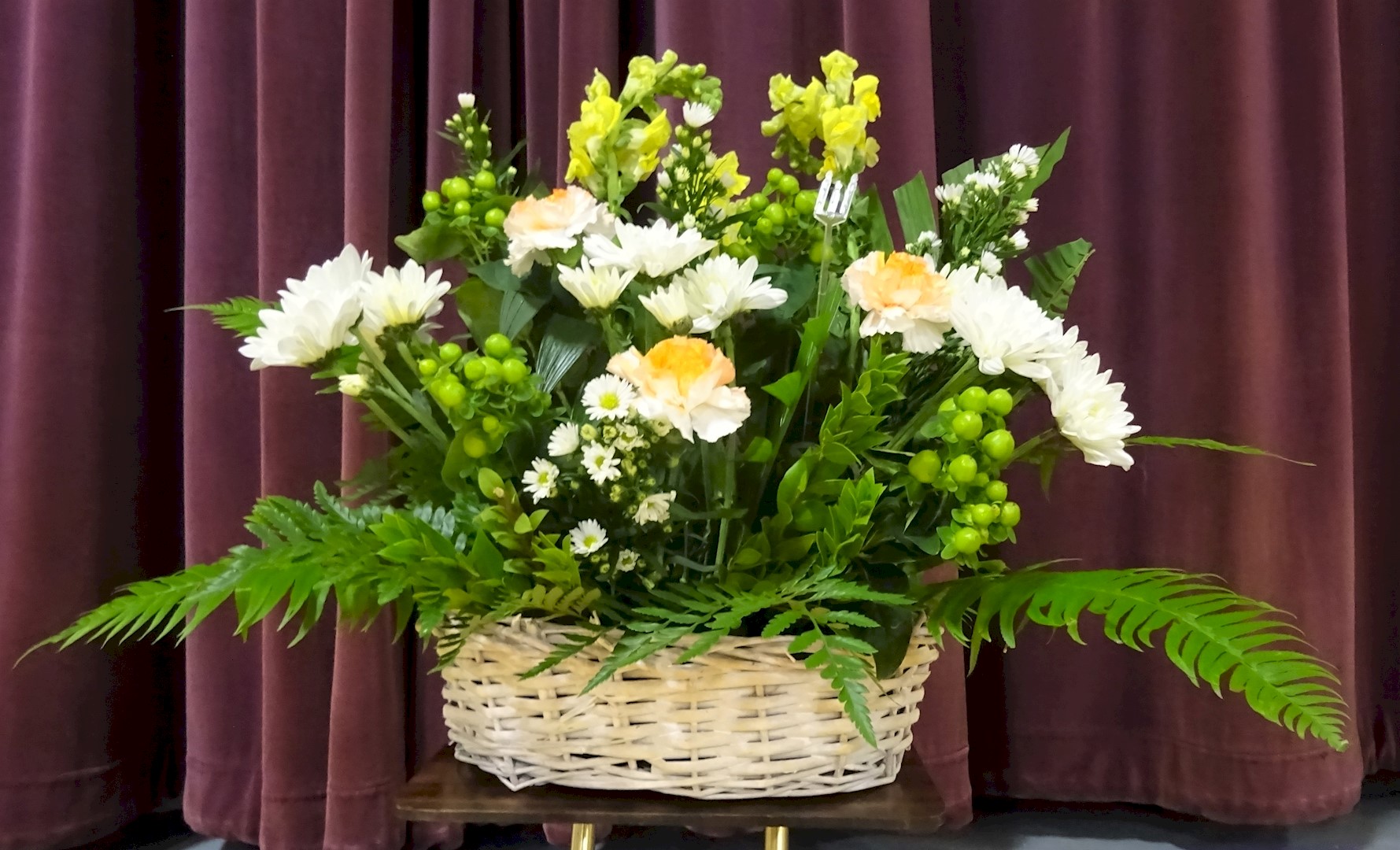 Flowers from The Herbers - Bernard and Barbara; Janelle and Blake; Kathy and Dale; John and Lynn; Joanne and Bill; Jim and Dawn; Colleen and Daal; Matt and Tracy; and all Families