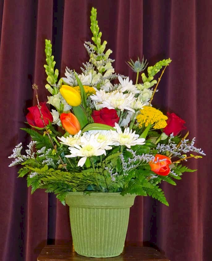 Flowers from Chuck, Janet, and Families