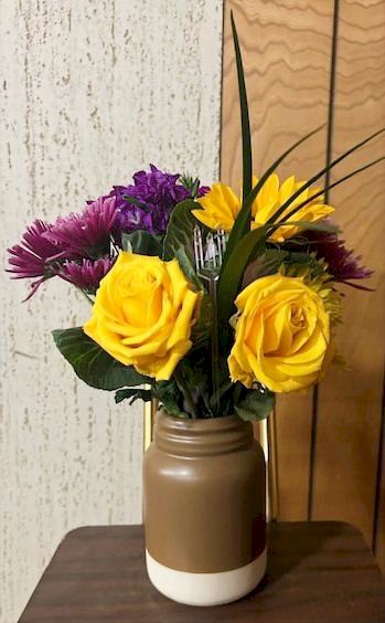 Flowers from Friends in Book and Thimble