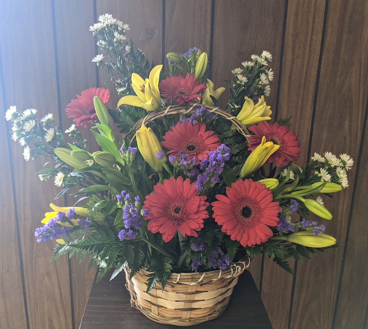 Flowers from Oklahoma - Sharon, Alan, and our sons: Blaise, Zane, and Alec