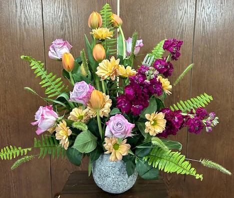 Flowers from Terry, Sheila, Codi, Baylor, Cam, and Canon