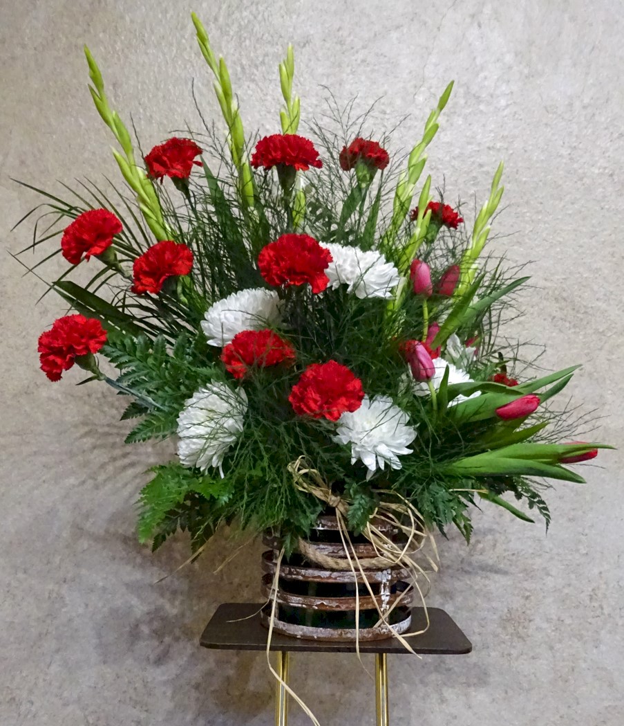Flowers from Sonny and Patty; Tim and Marie; Tony and Marci; Marty and Susan; Will and Amy; Marilyn; and Lynn and Fred
