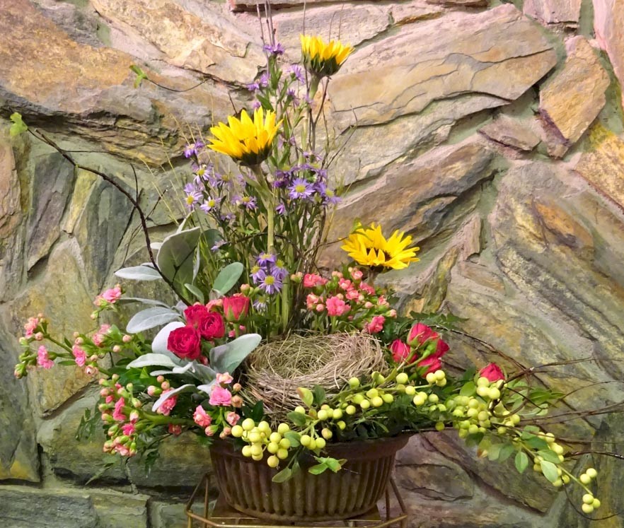 Flowers from Rome and Roxie, Joe and Nora Glover, and Families