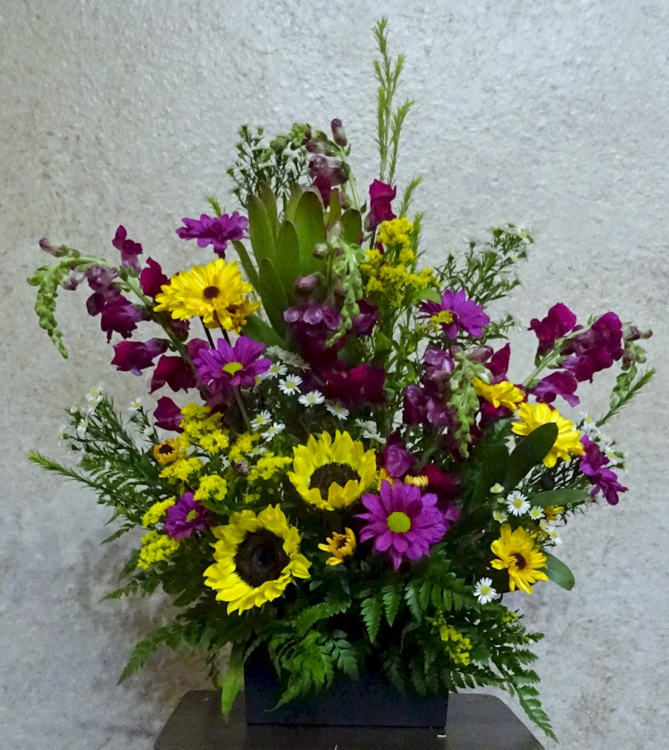 Flowers from Kent and Steph; Quincy and Krysia; Natasha; Katrinia and Alex; and Tiana and Joe