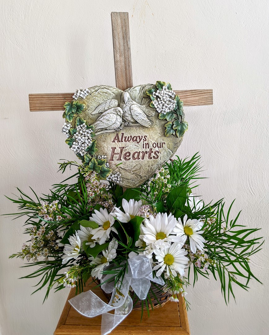 Flowers from "Sister" - Sister Barbara, Sister Patty, and Families