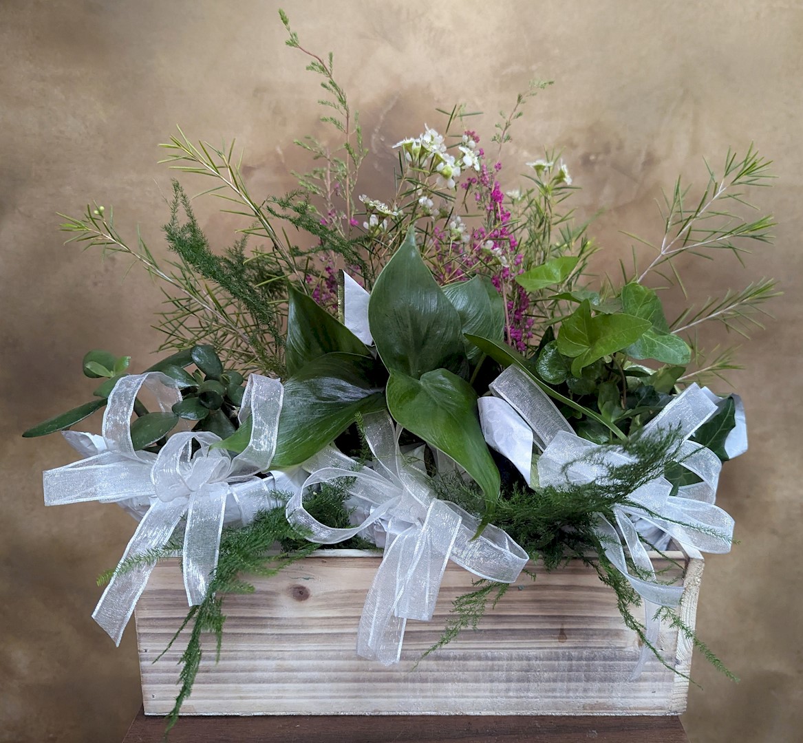 Flowers from The Deuchar Family: Theresa; Shad, Jenna, and Family; Dixon; and Megan, Zeb, and Family