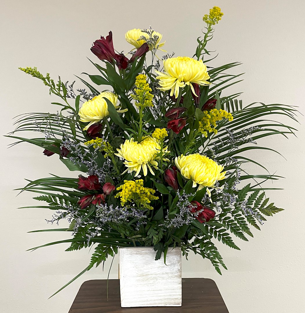 Flowers from Bill Daly and Rita Daly/White