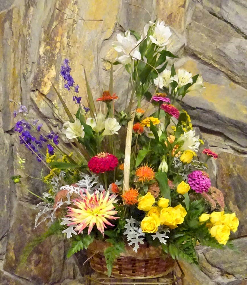 Flowers from Dr. Bockwoldt, Dr. Taylor and the Gang