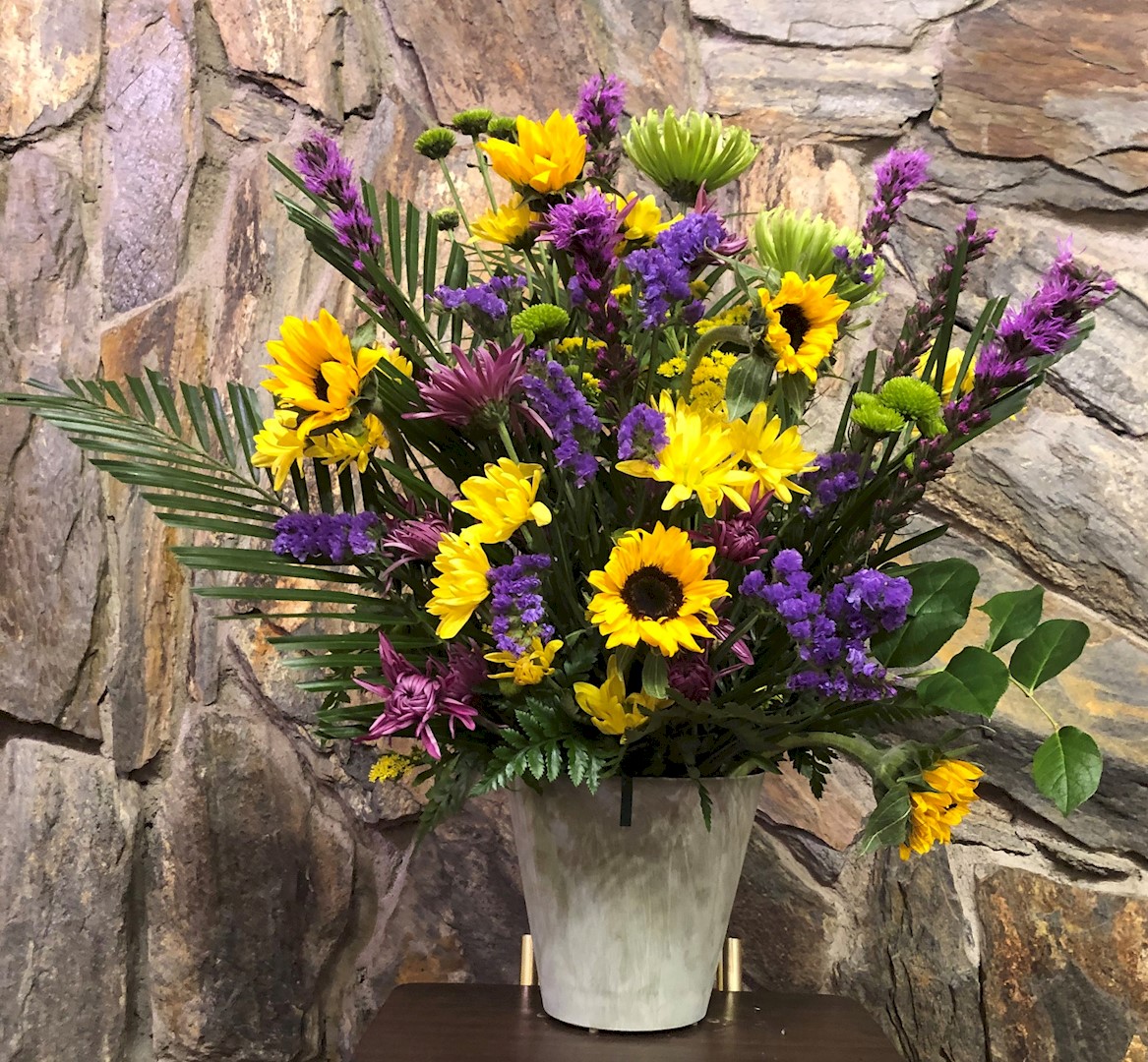 Flowers from Cory, Jamie, and Kaylynn Wolff; Jim, Jan, and Pete Wolff