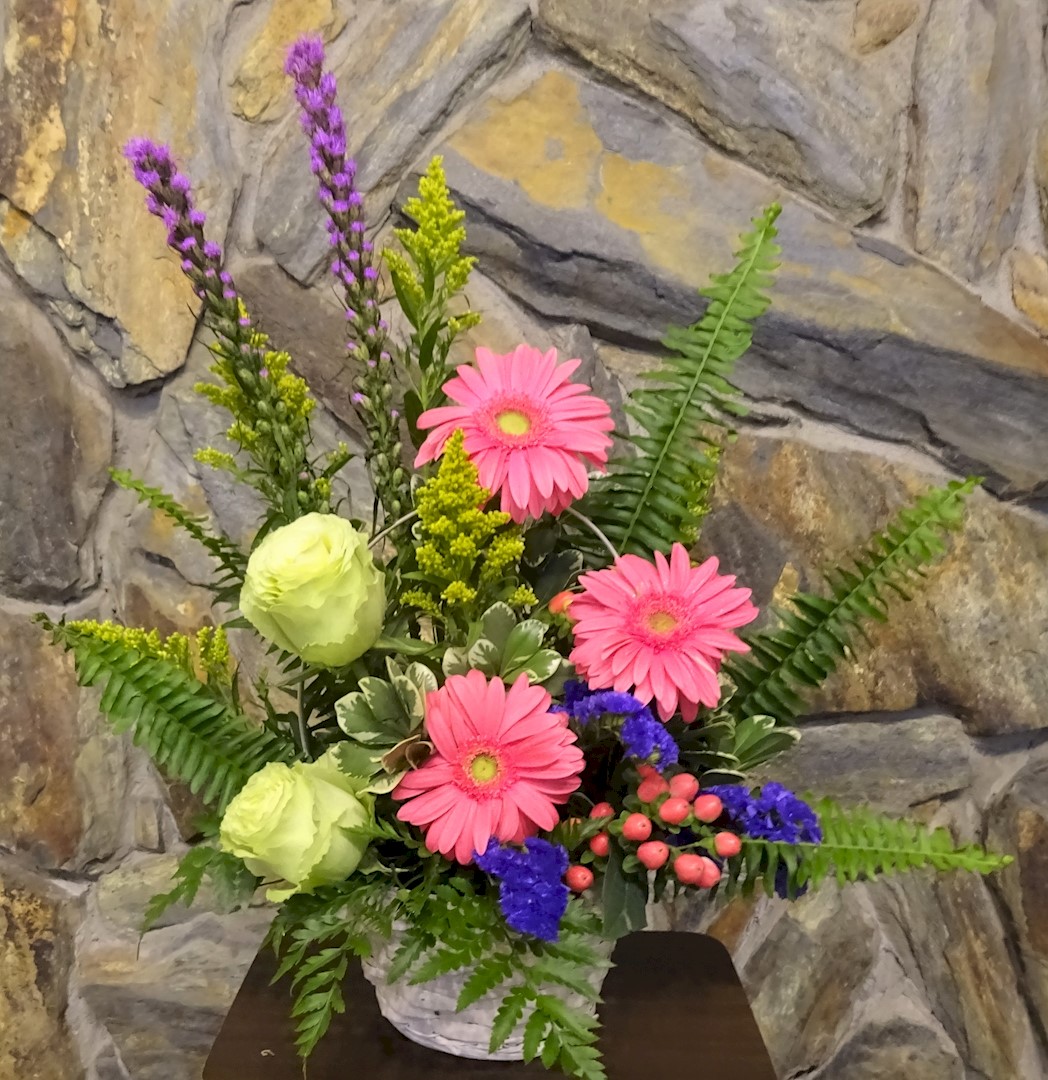 Flowers from Jake, April, Riley, and Tara