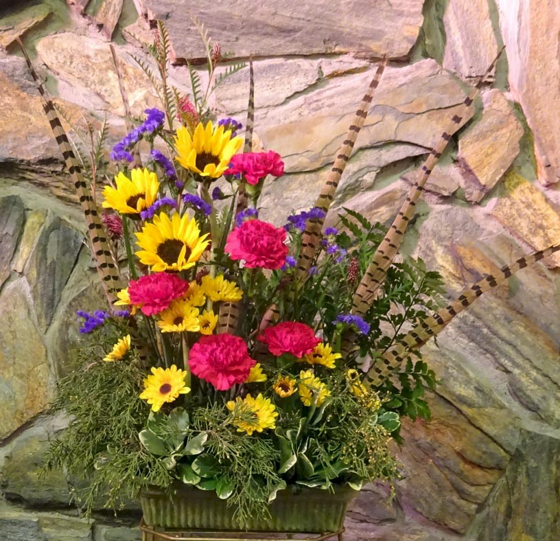 Flowers from Cindy Hauk, Shelly O'Connor-Peris, and Neal and Becky Drury