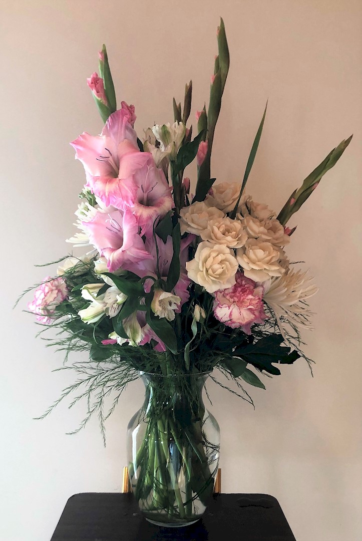 Flowers from Connie Sascha Pia Rudy (and Niall) Gibney