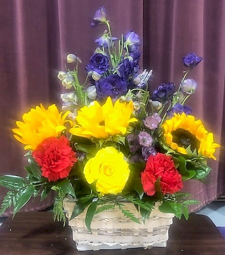 Flowers from Ronda, John, and Matt at the Sheriff's Office