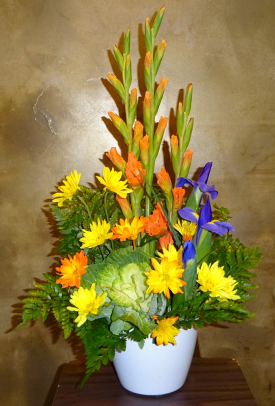 Flowers from Richard and Diana Stewart and Tina Williams