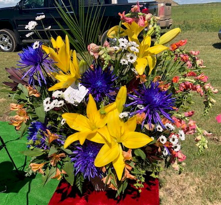 Flowers from Len Sr. and Selma Steiner (Larry's Aunt's Family)