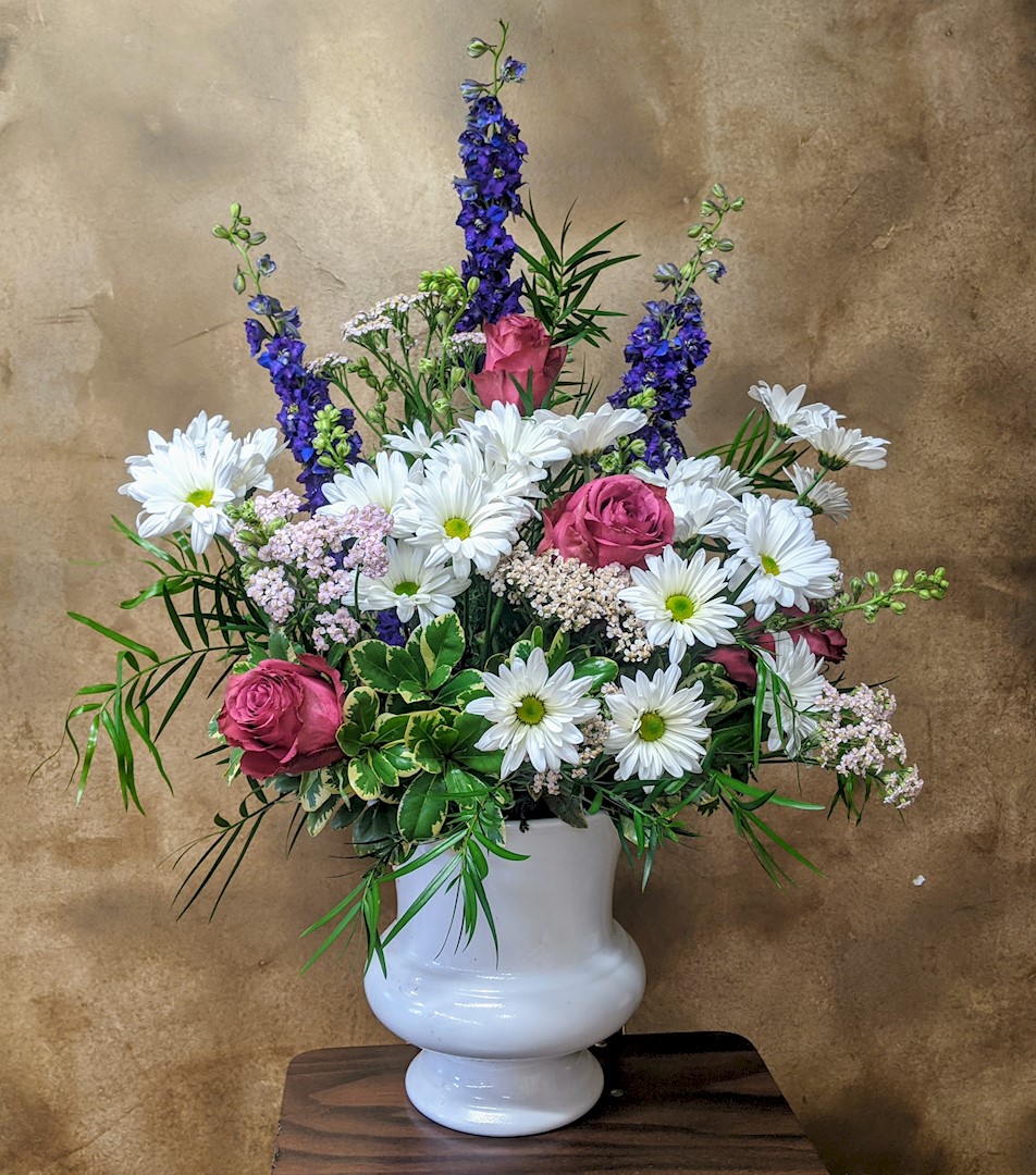 Flowers from Luke and Brigit Schofield, Megan, Clark, Ella, and Emmett