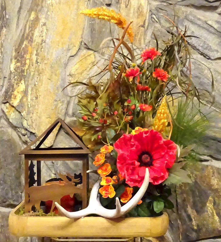 Flowers from Butte County Sheriff's office