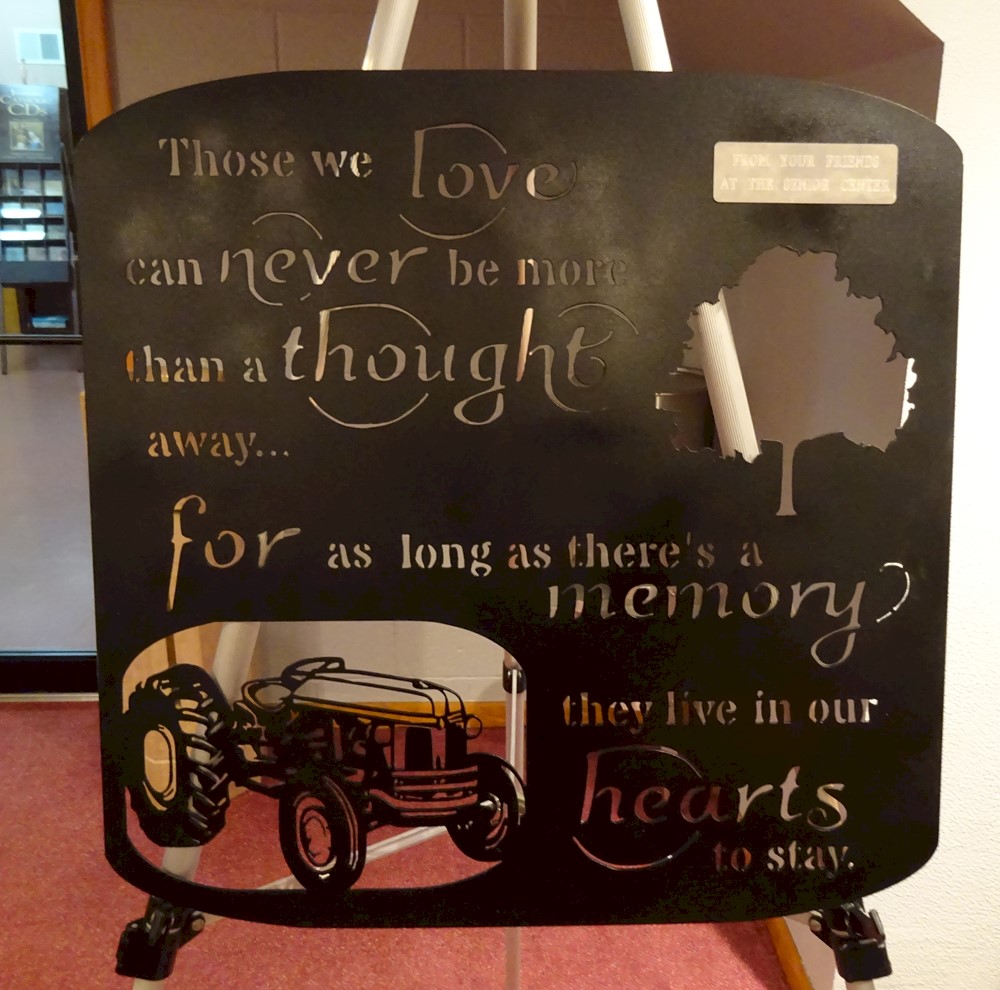 Flowers from Friends at the Senior Center