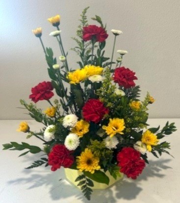Flowers from Farm Bureau - Justin, Donna, and Gavin