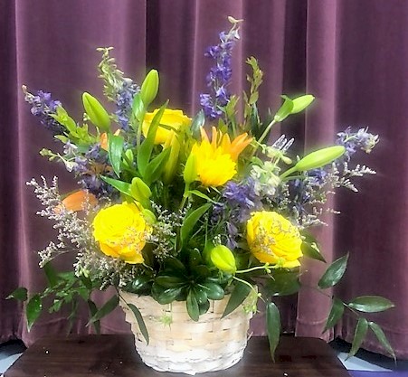 Flowers from Gary, Amanda, Dallten, and Tobi Davis and Kirk and June Clay