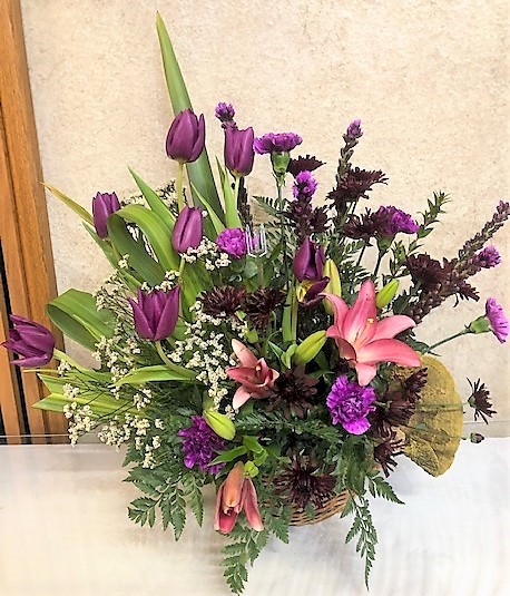 Flowers from Hauk Families: Doug and Fay, Dan and Cindy, and Duane and J'nai