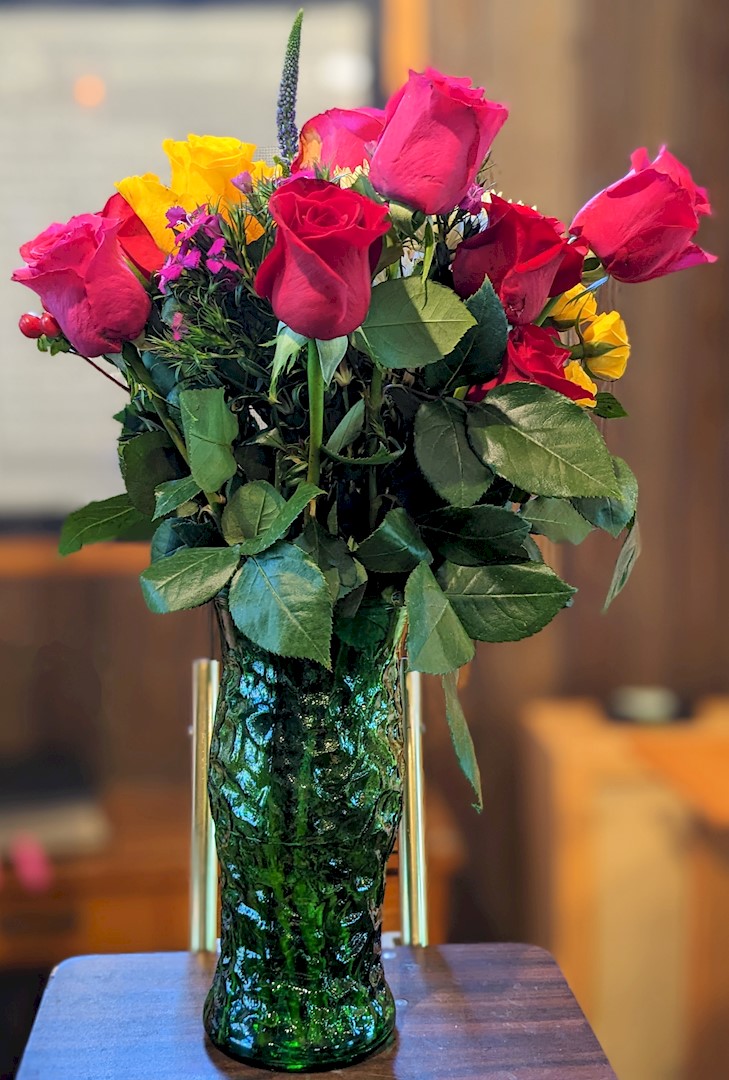 Flowers from Jerry, Joy, and Families