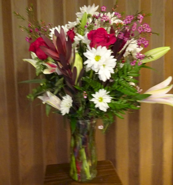 Flowers from Roger, Karen, Ramona, Shirley Anne and Family