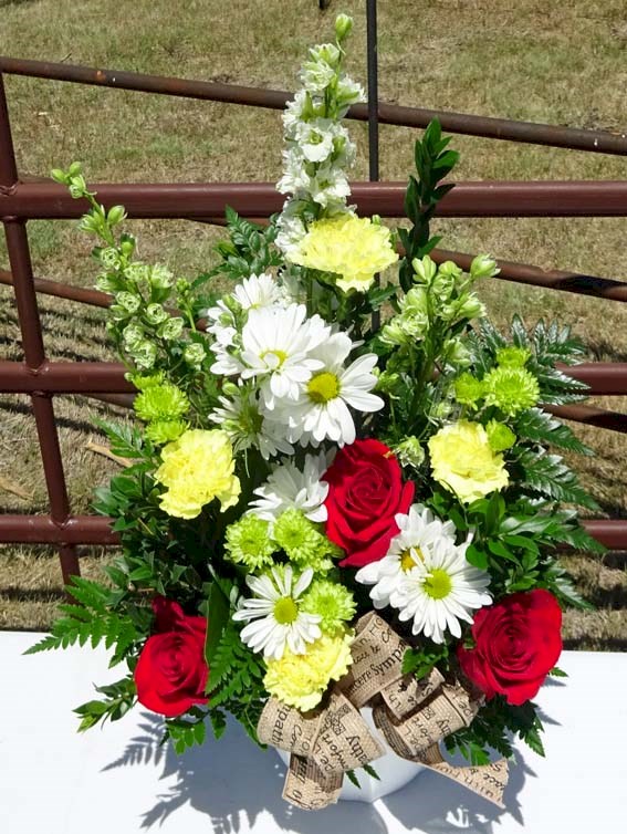 Flowers from Jim and Marjorie and Family