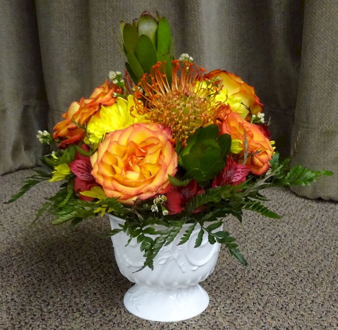 Flowers from The Bison Clinic - Charity, Angie, and Dan