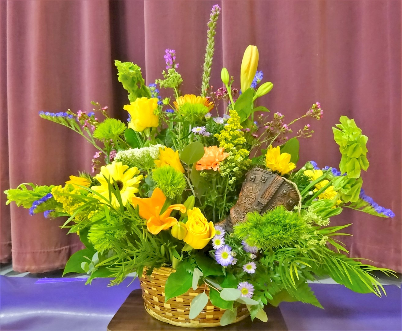 Flowers from Jackson County Title Company - Mary and David Larson