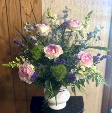 Flowers from Pat, Marvin, and Girls