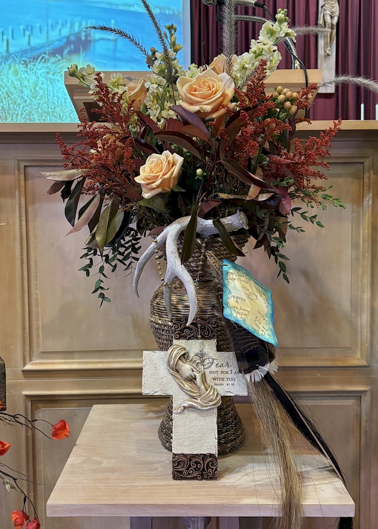 Flowers from Family - Grandkids: Shasta, Tyler, Harper, and Tristin; Jesse, Amy, and Thea; Dakota, Ashley, Ava, and Shay; Sheyanne; Lane, Aubry, and Grayson; Lindsey; and Cole and Cassidy
