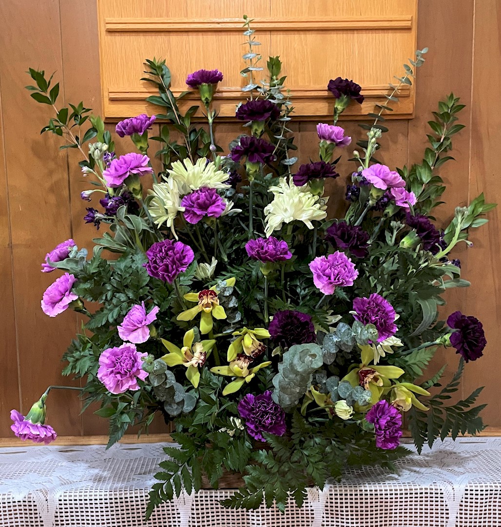 Flowers from Glenn and Rita; Trace and Jennifer; and O'Connell Construction
