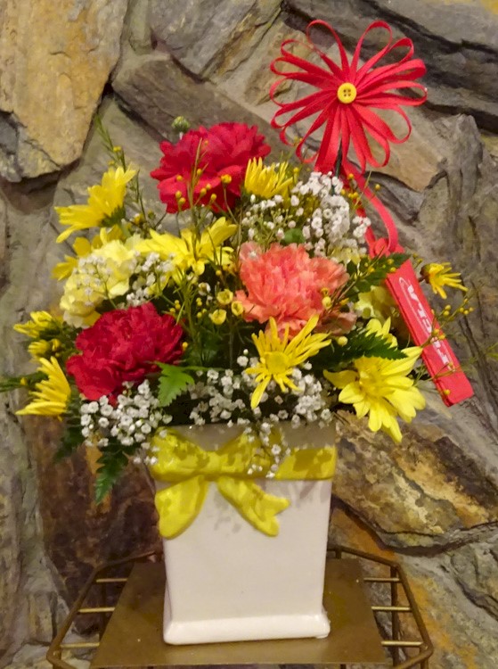 Flowers from Mrs. Brucklacher and FCCLA