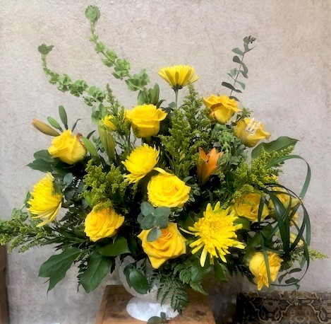 Flowers from Rick, Patt, and Sarah Hustead and the Wall Drug Staff