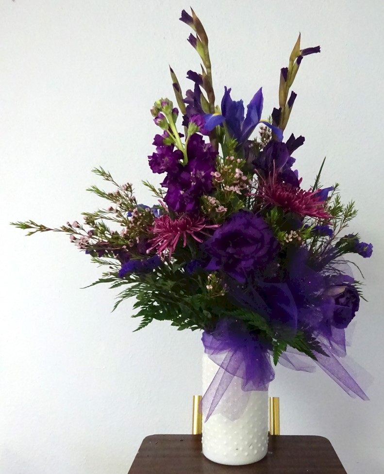 Flowers from Chuck Johnson & Family, Diana & Louis Johnson, and John & Faith Bentz & Family
