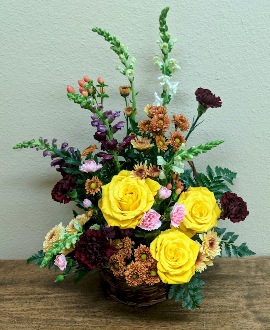 Flowers from Tuesday Coffee Friends: Pat, Sally, Marie, and Sandy