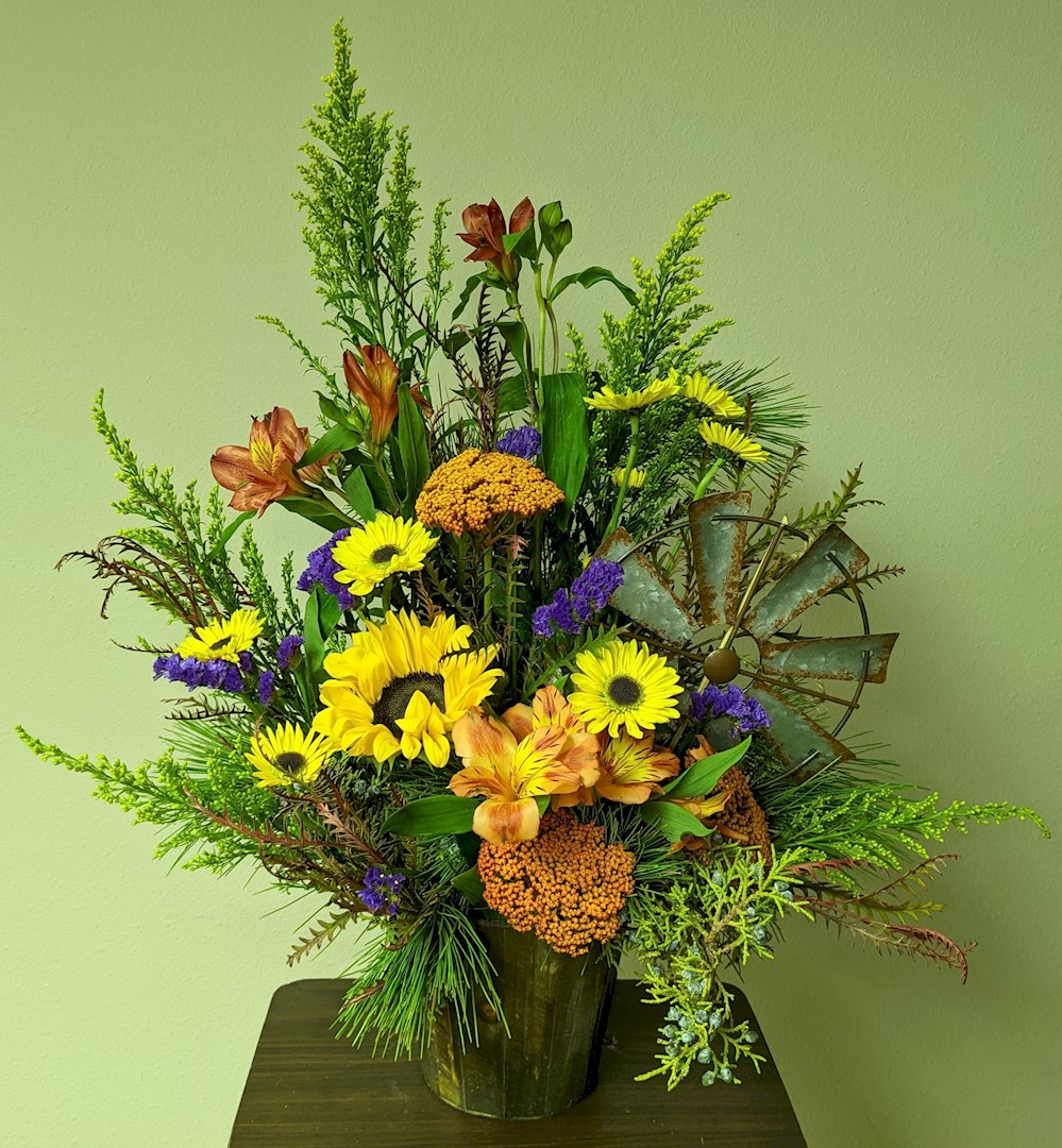 Flowers from Jim and Betty, Heidi, Marcy, Ashley, Dustin, and Families