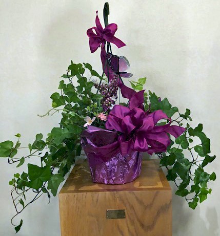 Flowers from Vicki Daly and Miranda Dale