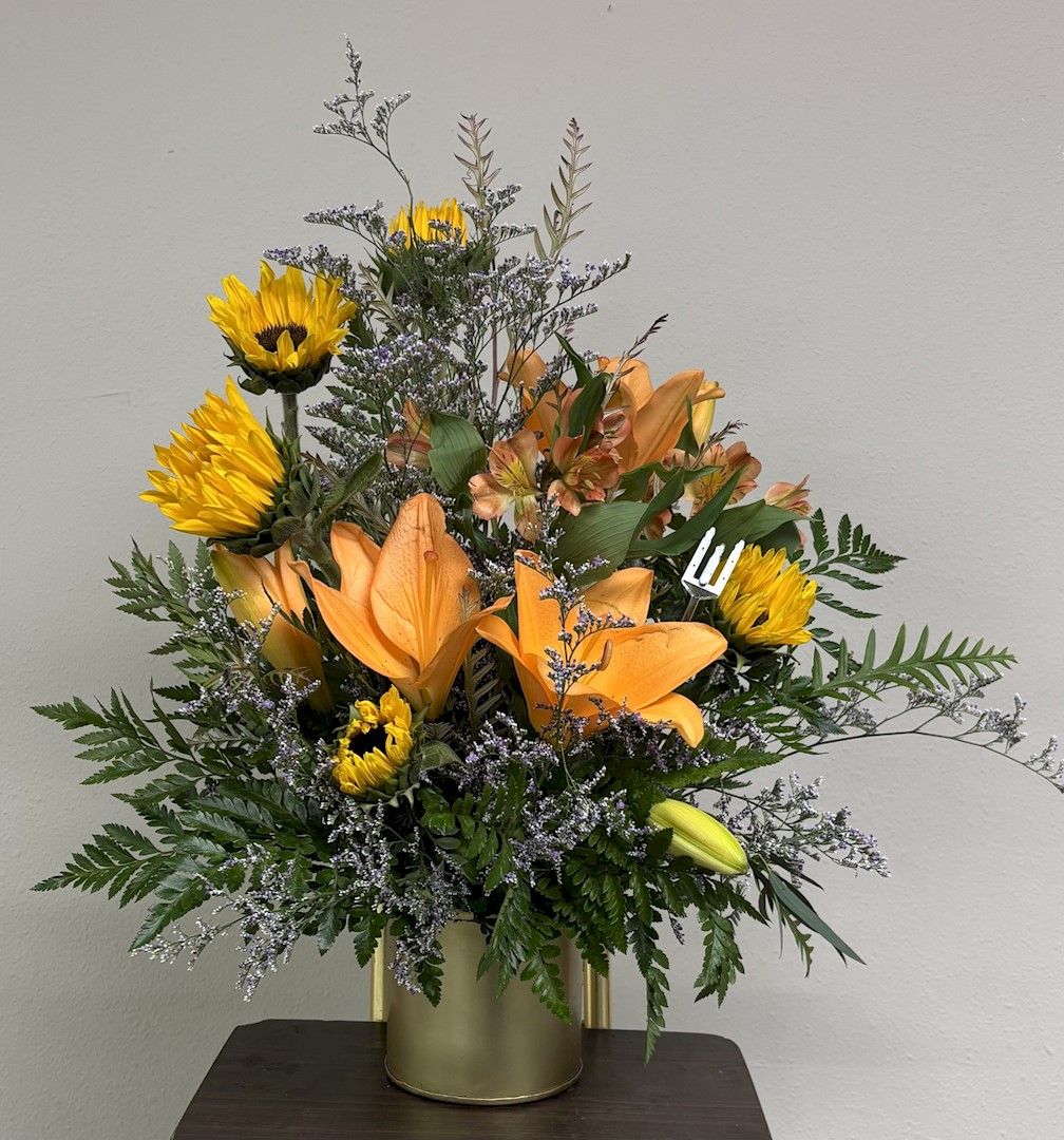 Flowers from Genie and Al Johnson; Janette and Jess Hawkinson; Bardine and Ed Peter; Kathy Olson; John and Christie Sowards; and Families