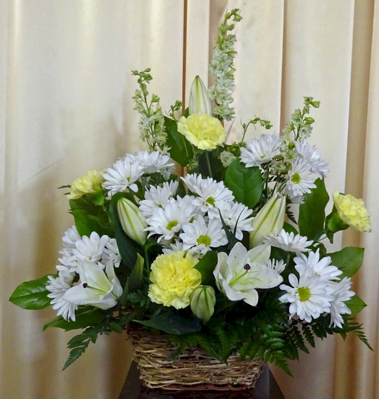 Flowers from Betty Kusick and Lawrence and Loretta Schreiber