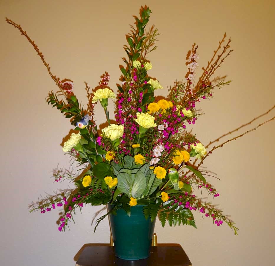 Flowers from Teddy, Karen, Willy, and Lane